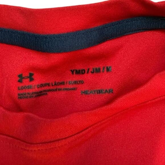 Under Armour Red Short-Sleeve Tee - Youth Medium (YMD) - Picture 3 of 5